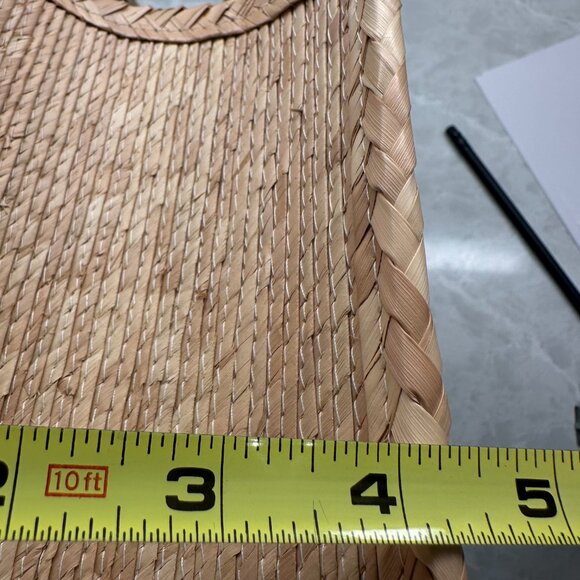 Striped Woven Straw Boho Tote Bag Boho Summer Beach Handbag - Picture 6 of 12